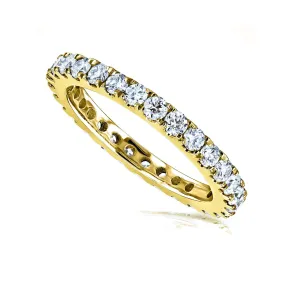 1ct Lab Grown Diamond Eternity Gold Band