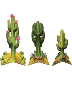 3D Cactus Centerpieces Pack of 3