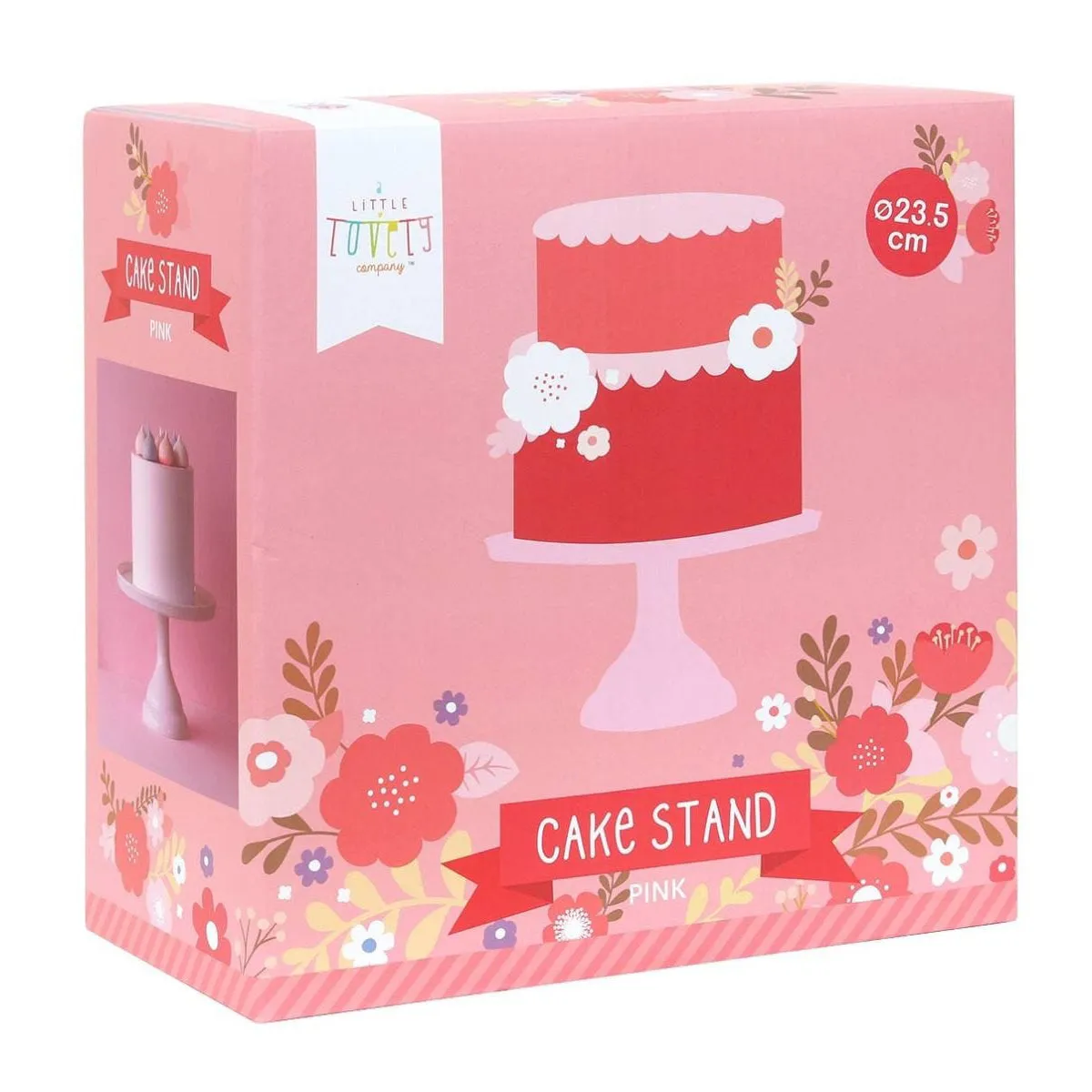 A Little Lovely Company Cake Stand: Small - Pink