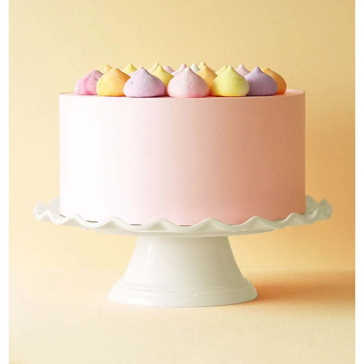 A Little Lovely Company Cake Stand: Wave - Vanilla Cream