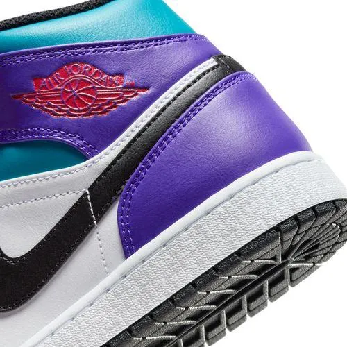 Air Jordan 1 Mid 'Aqua Purple'