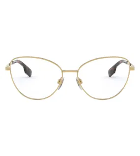 Burberry Women's Gold Cat-eye Optical Frames