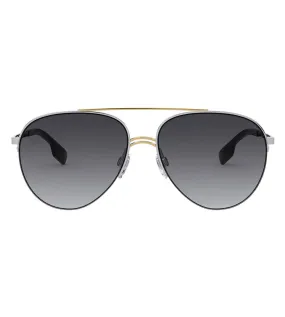 Burberry Women's Grey Gradient Aviator Sunglasses