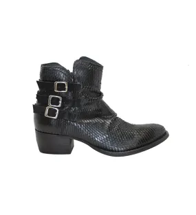 Carlita Black Python Bootie by Eric Michael