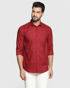 Casual Maroon Solid Shirt - Lure