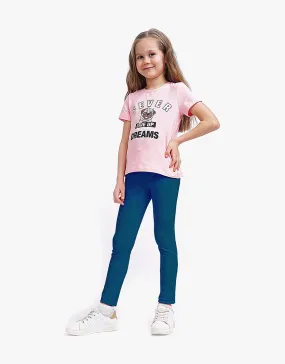 Classy Soft stretchable Legging For Kid's- Blue