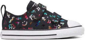 Converse Toddler Chuck Taylor All Star 2V Low Top Doodles Black/White/Black