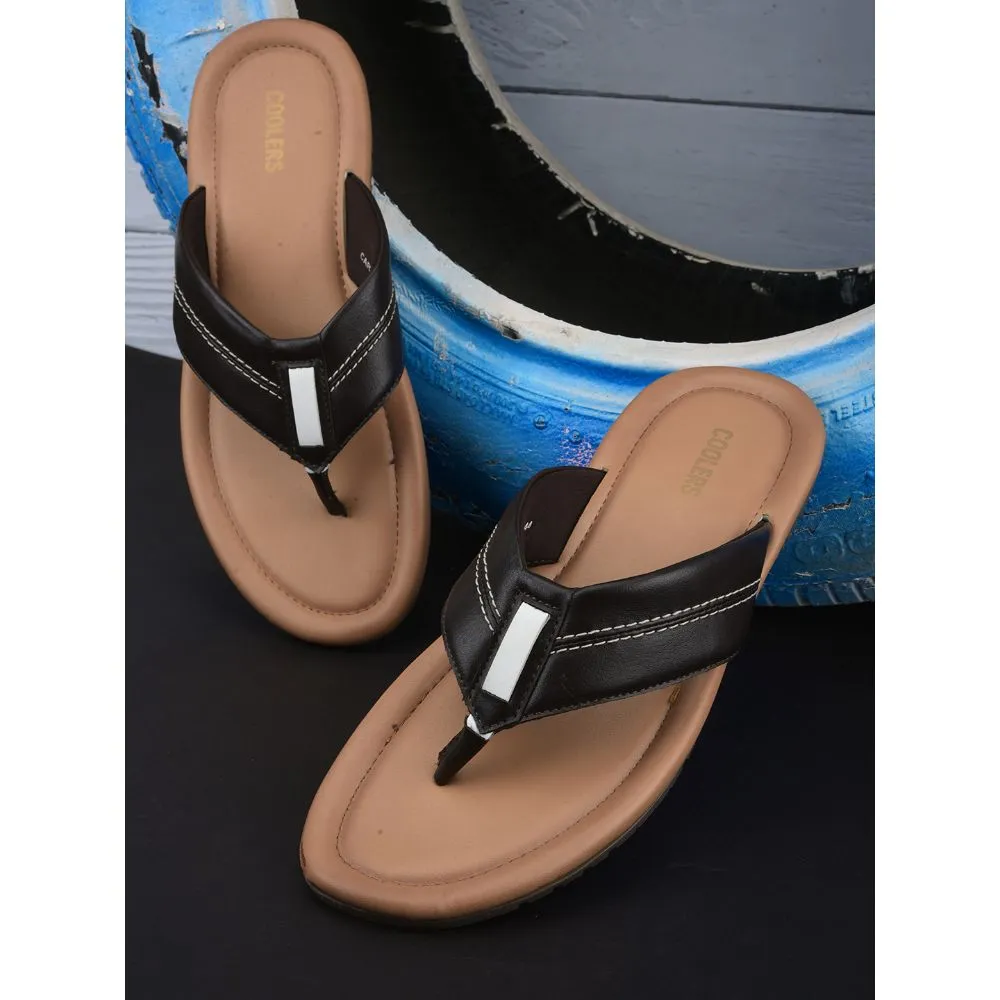 Coolers By Liberty CAROL Casual Brown Flip-Flop Slippers & Flip-Flop For Men