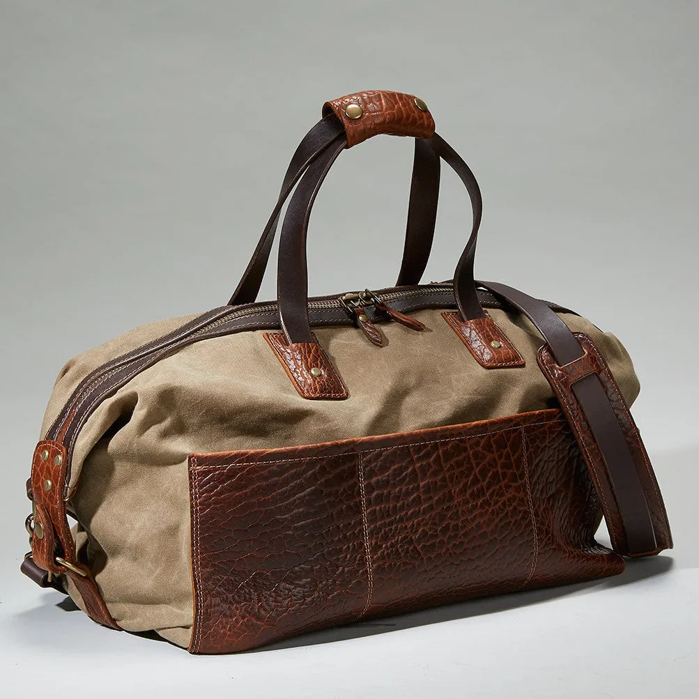 Coronado Leather Bison Redwood Duffel