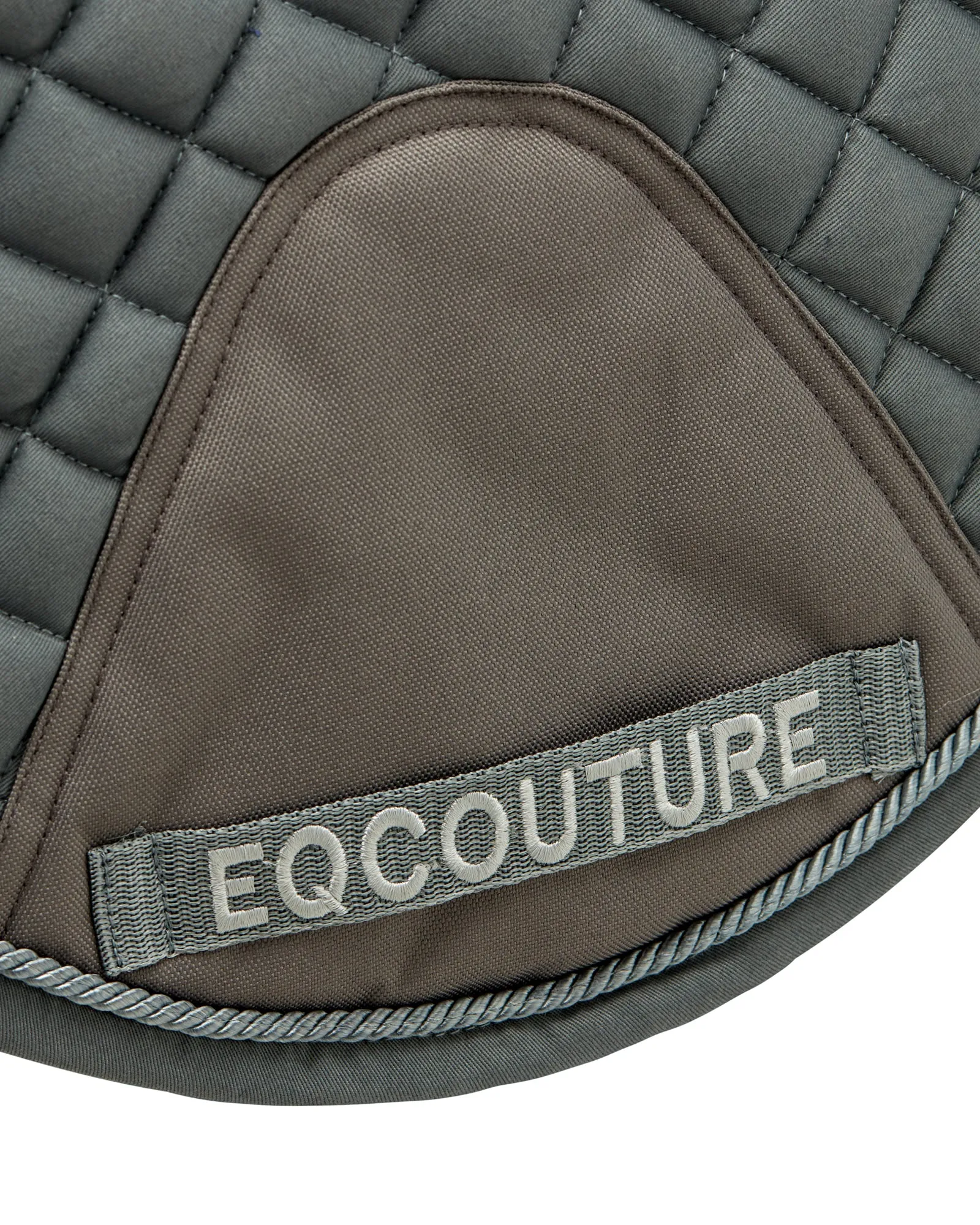 Eqcouture 'Symmetry' Classic Quilt Jumping Saddle Pad - STEEL (GREY)