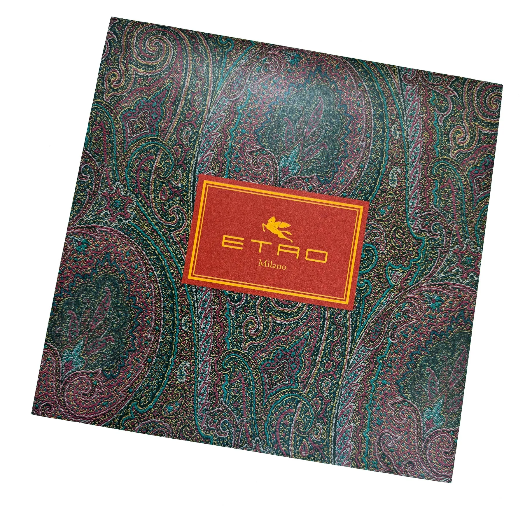 Etro Scarf Mustard Yellow Paisley - Square Twill Silk Shawl