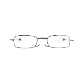 Foster Grant Unisex Silver Metal Square Eyeglasses FG0620GID48200