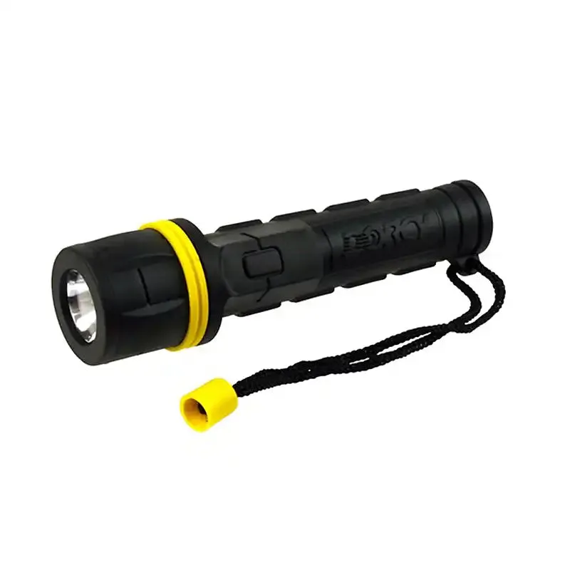 LED 2AA Rubber Flashlight