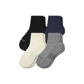 Men's Modern Rib Quarter Sock 4-Pack