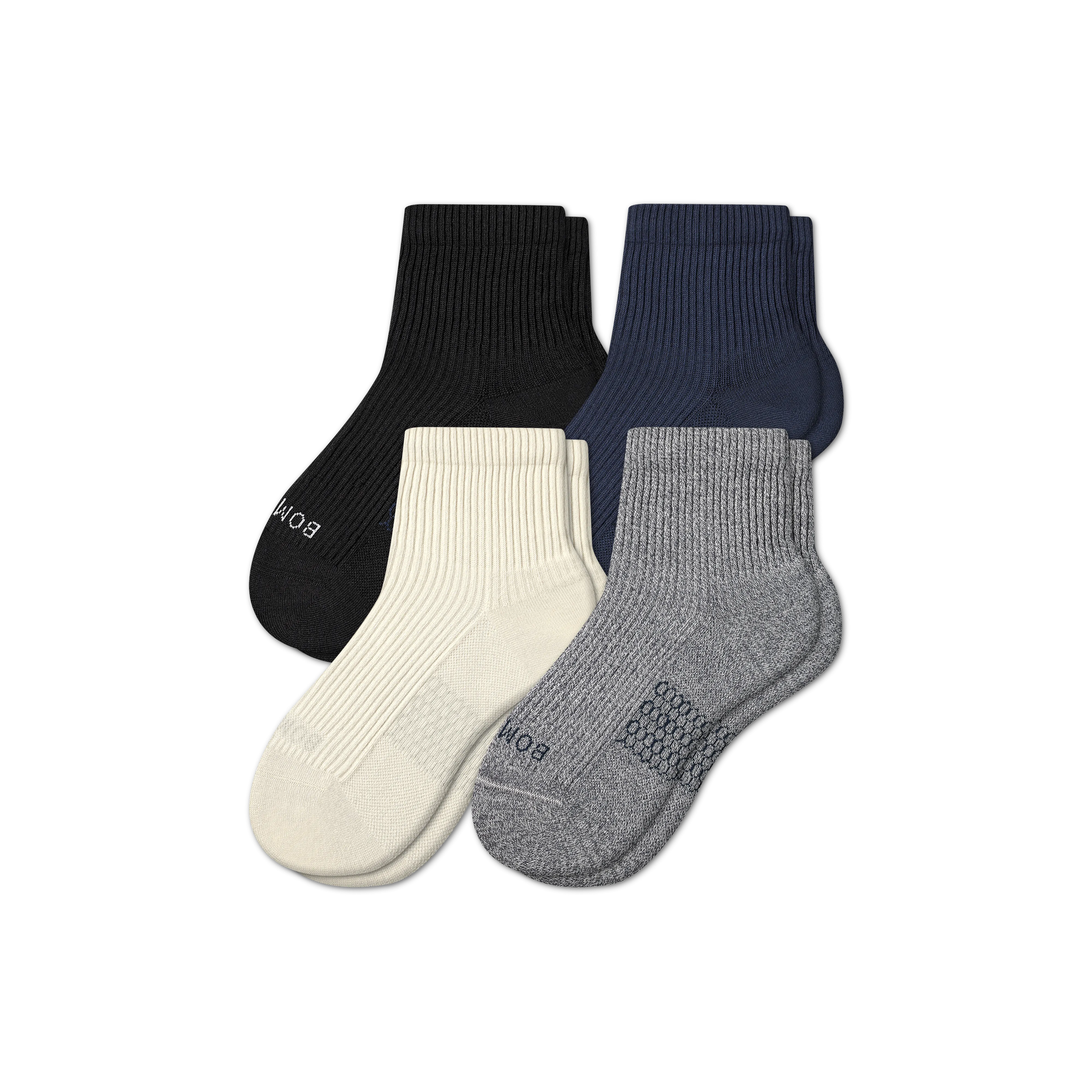 Men's Modern Rib Quarter Sock 4-Pack