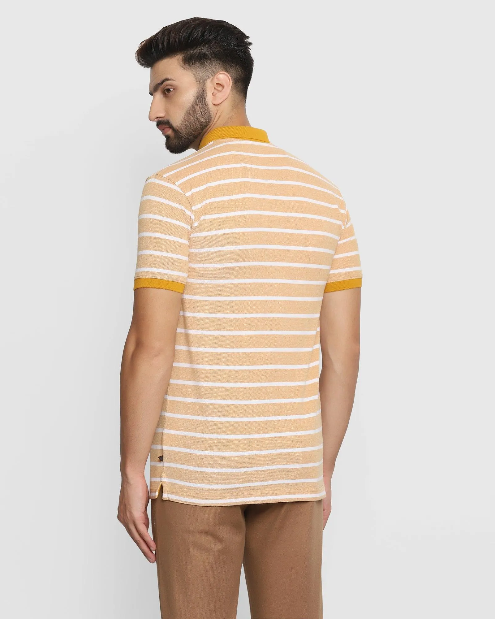 Polo Ochre Striped T-Shirt - Dona