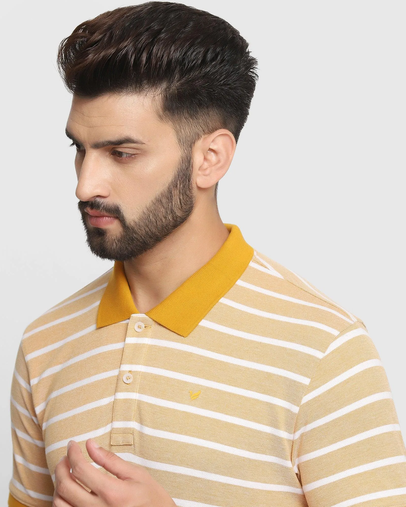 Polo Ochre Striped T-Shirt - Dona