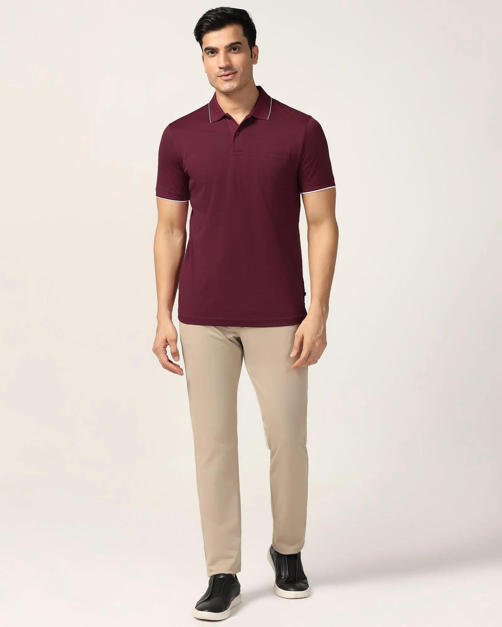 Polo Red Structure T-Shirt - Kiyo