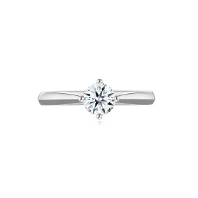 Quadrant Solitaire Diamond Ring