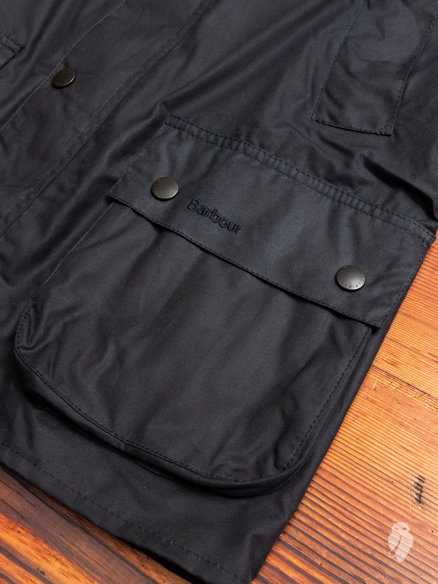 "Ashby" Wax Jacket in Navy