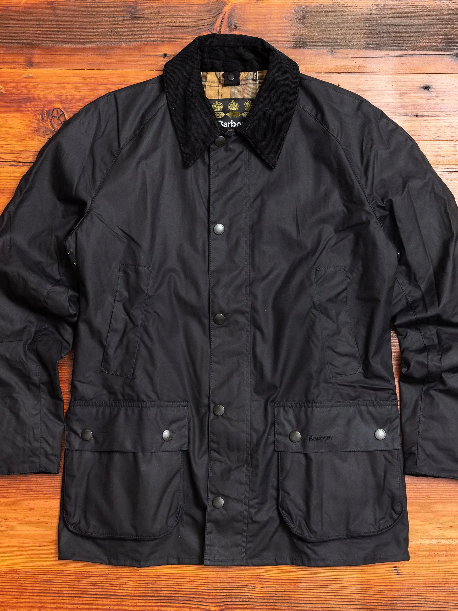 "Ashby" Wax Jacket in Navy