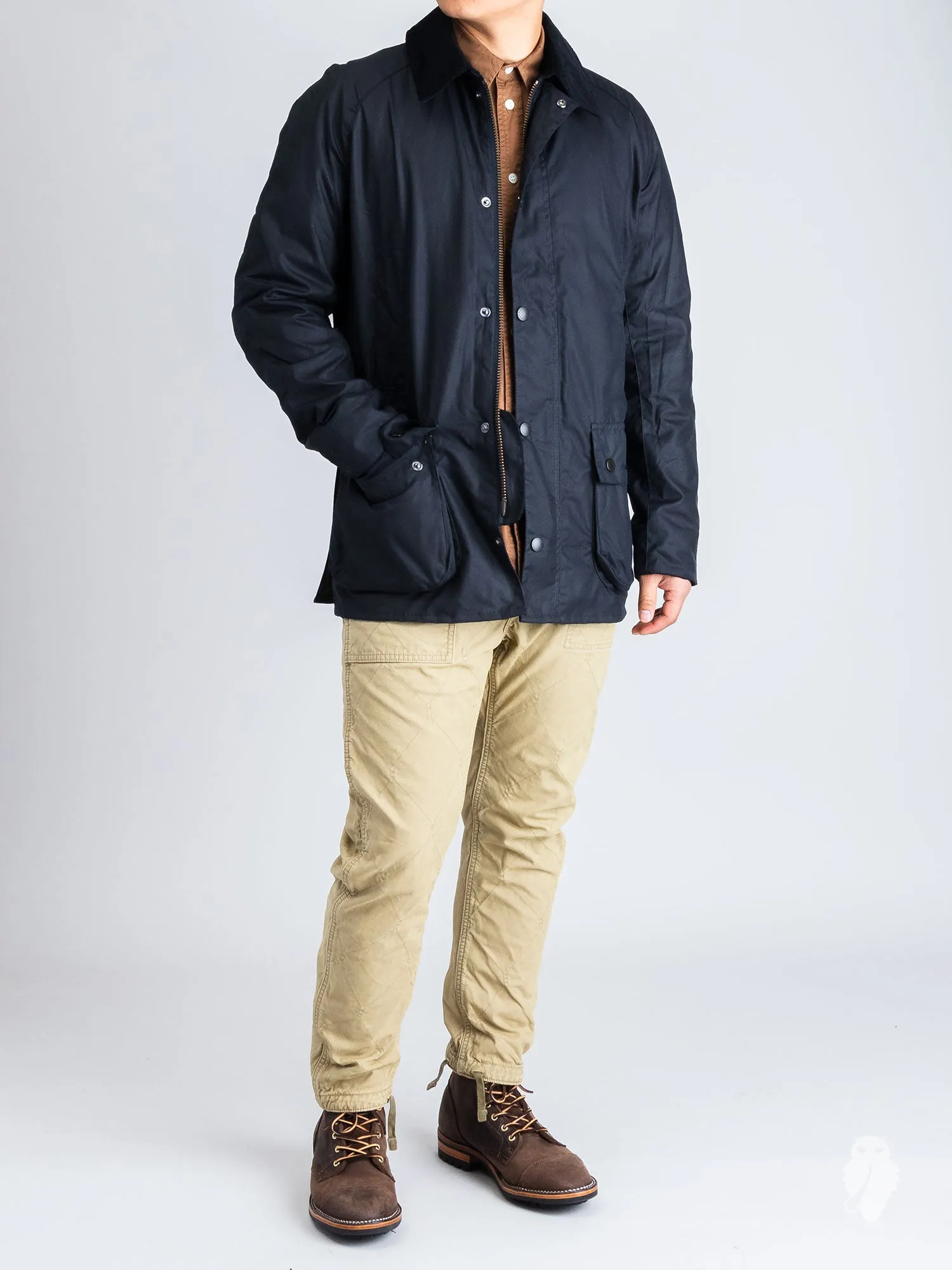 "Ashby" Wax Jacket in Navy