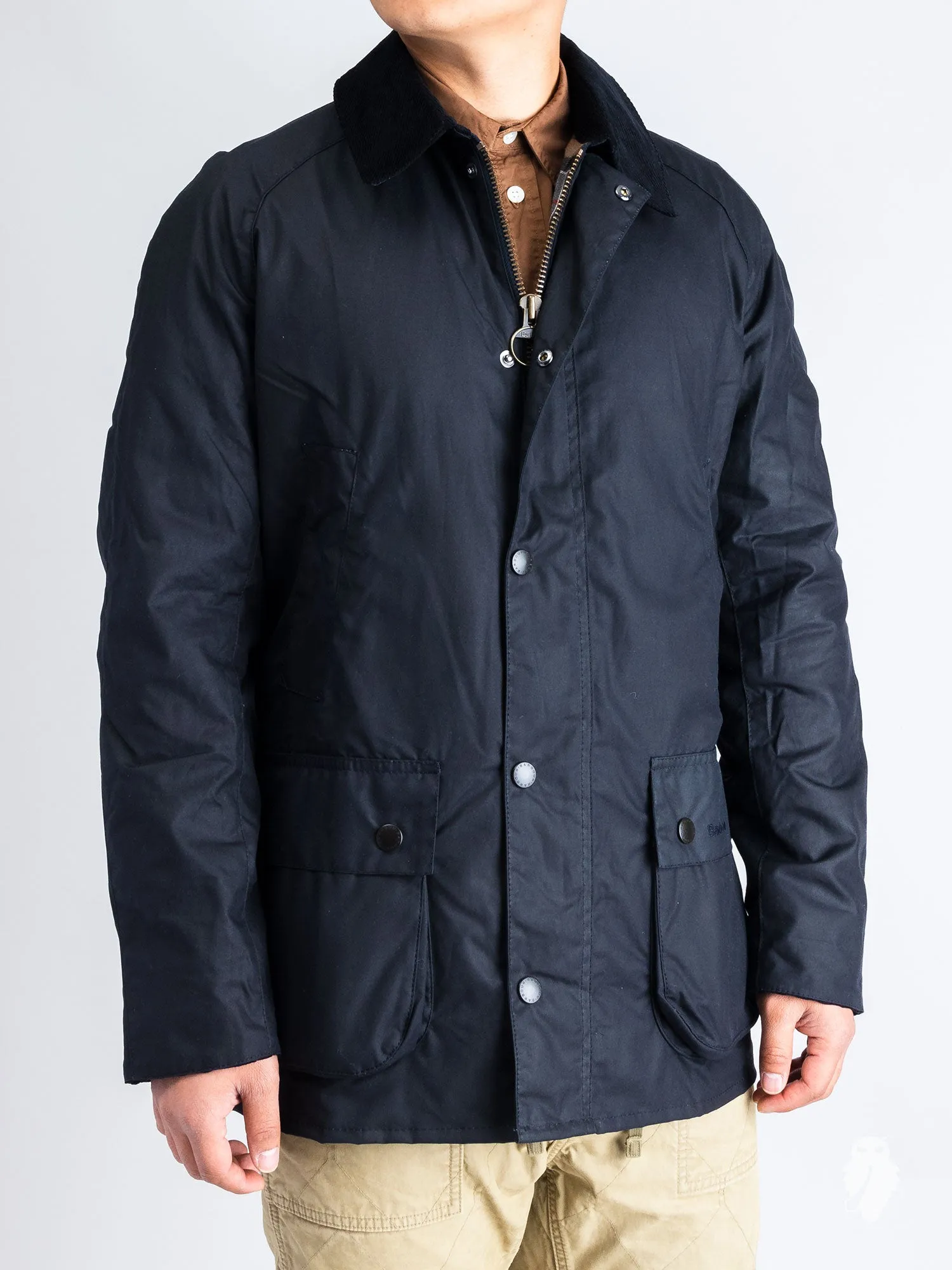 "Ashby" Wax Jacket in Navy