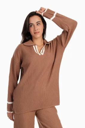 Ribbed Lounge Pullover