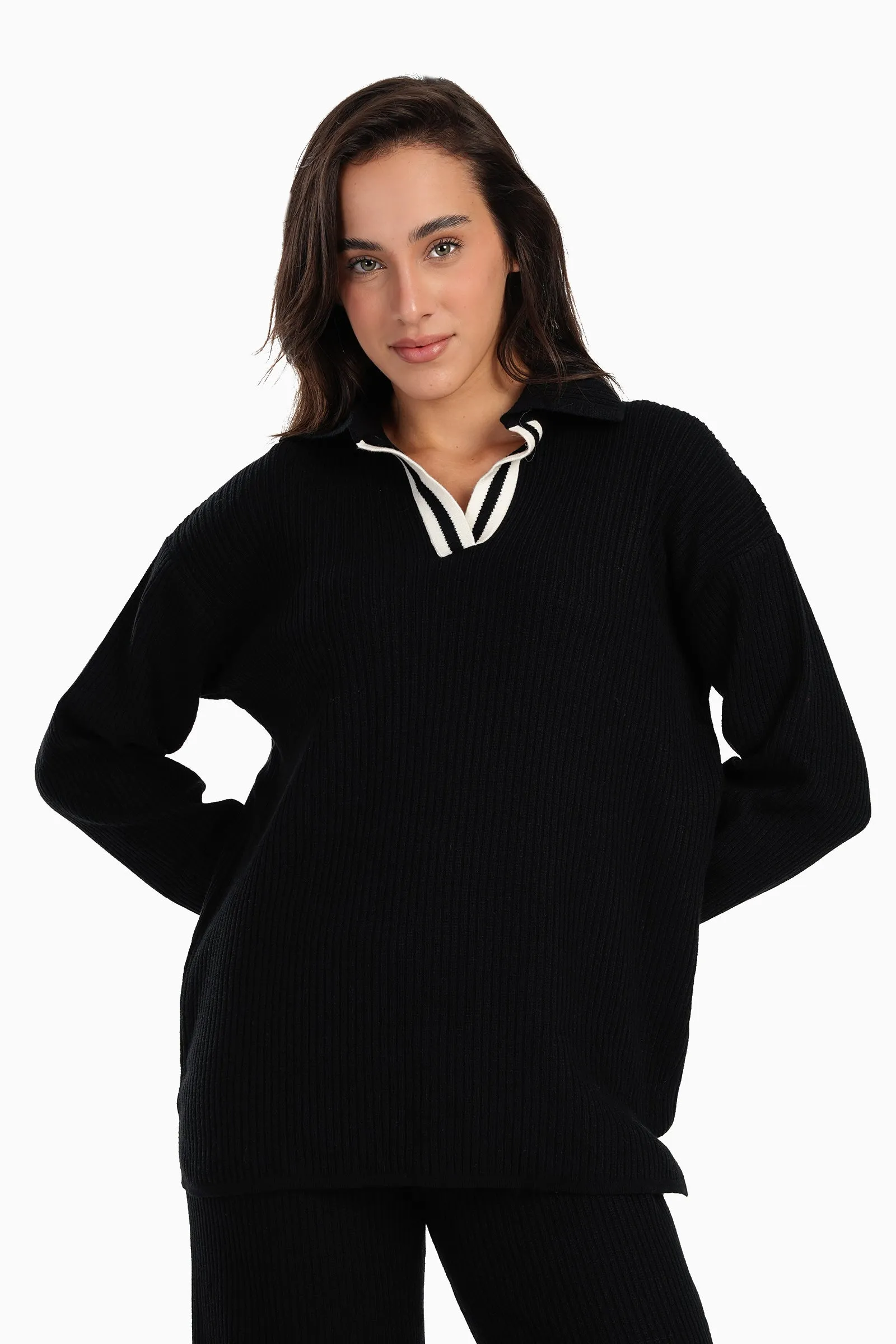 Ribbed Lounge Pullover