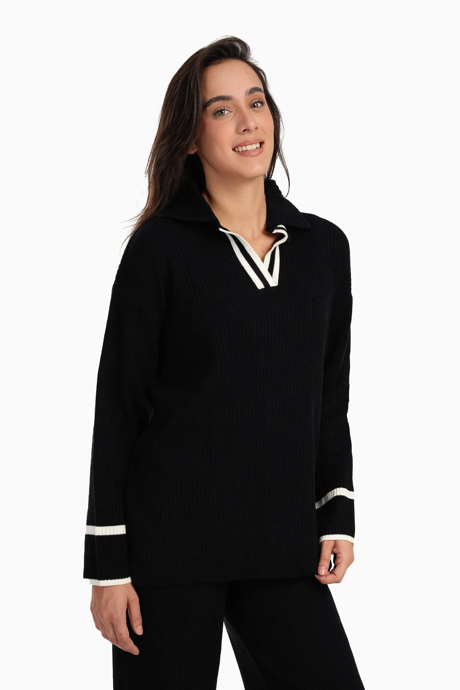 Ribbed Lounge Pullover