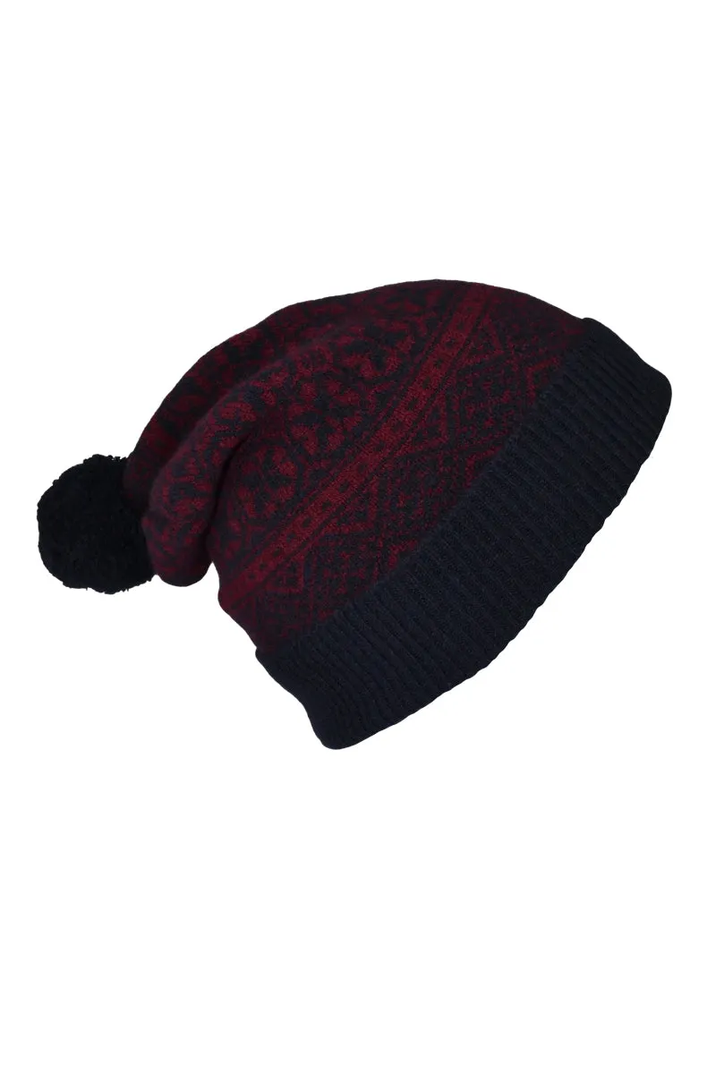 Rubislaw Fair isle Ski hat - Navy