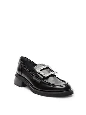 Square Diamanté Slip-on Pop Loafer