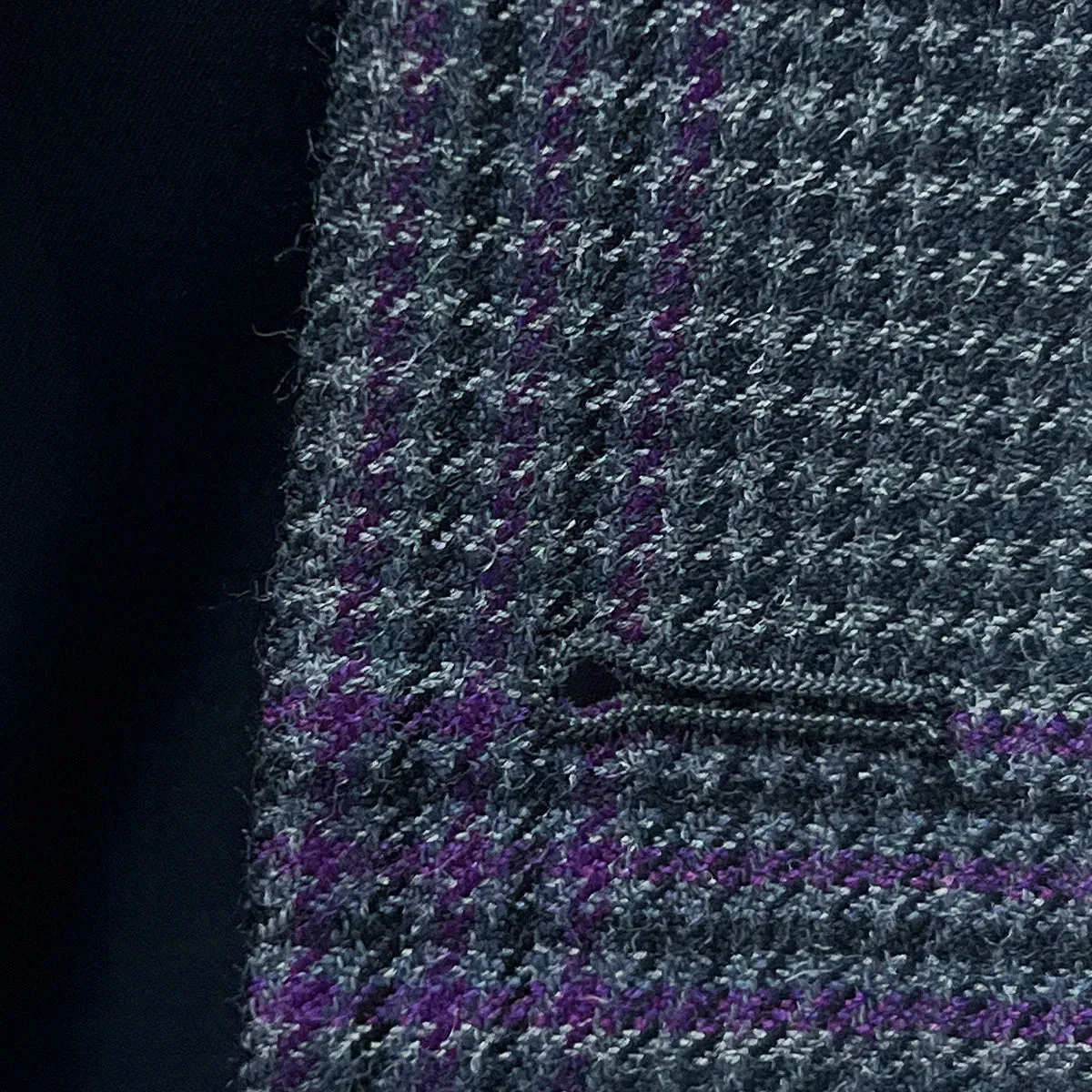 Westwood Hart Grey with Purple Plaid Houndstooth Sport Coat